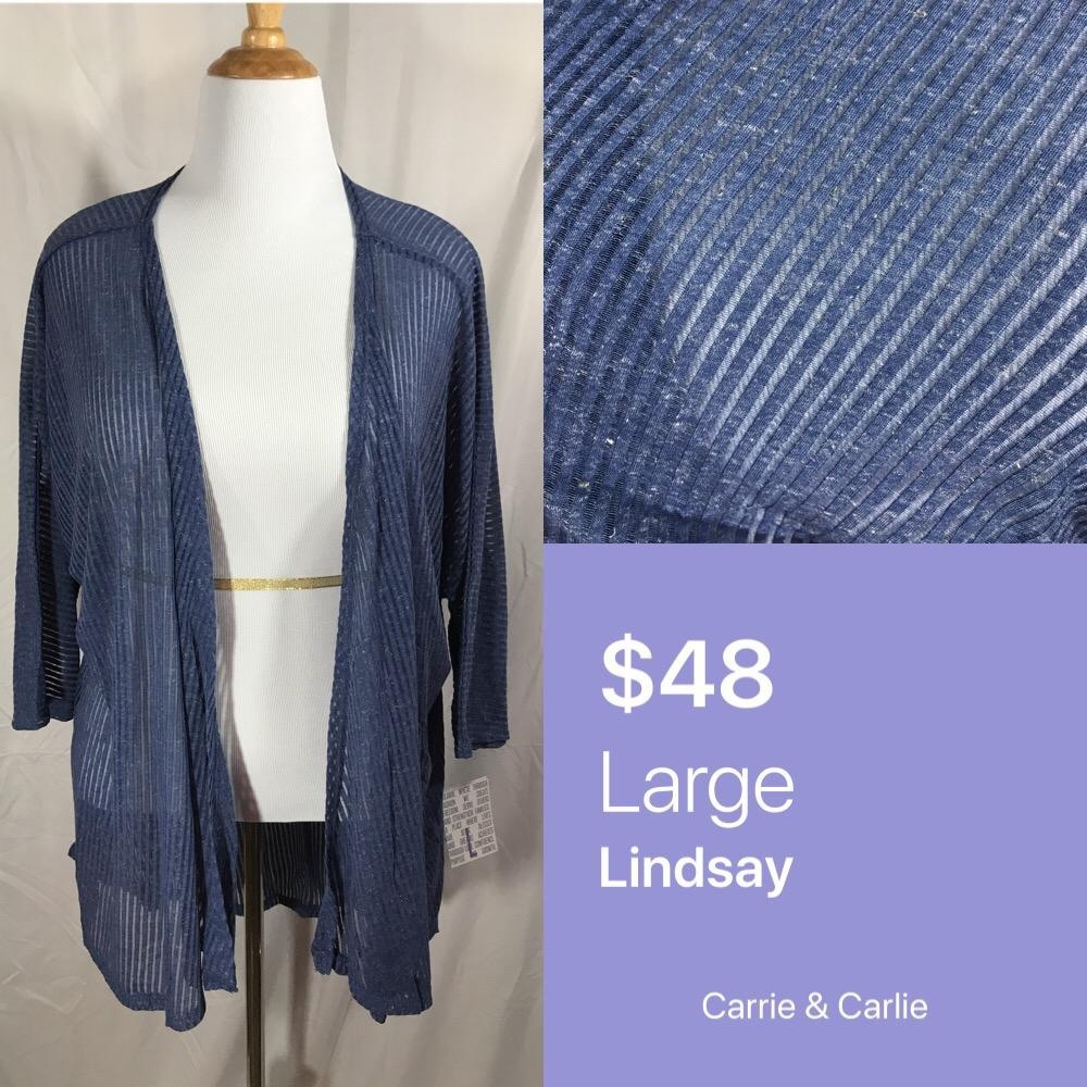 LuLaRoe Light Sweater Lindsay Kimono